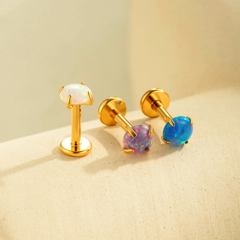 1 Pair Simple Series Simple Geometric Stainless Steel   Gold Color  Women's Piercings Earrings Picture6