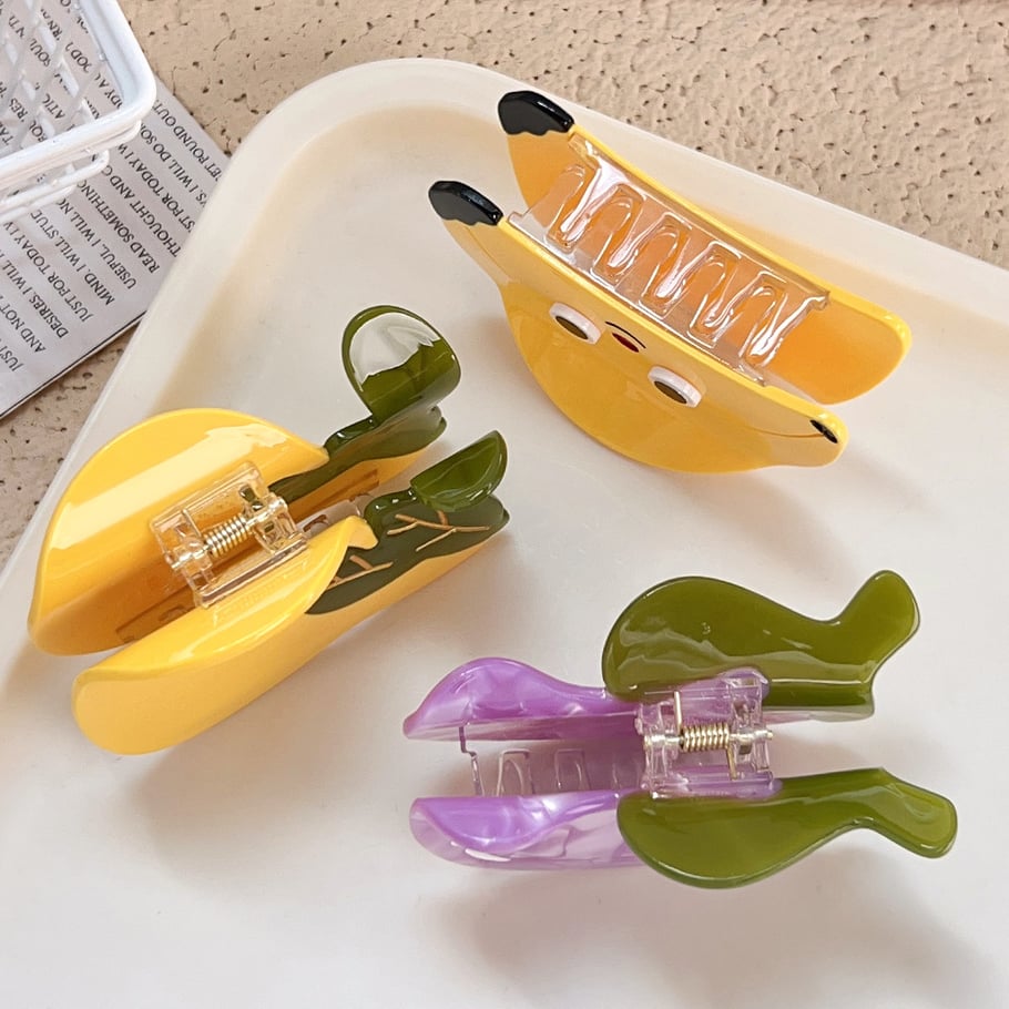 1 Piece Sweet Fruit Series  Acetate Women's Hair Claws Picture3