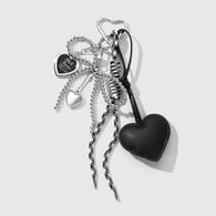 1 black keychain 