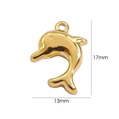 1 Pair Simple Series Classic Turtle Stainless Steel Women's Pendants h5 