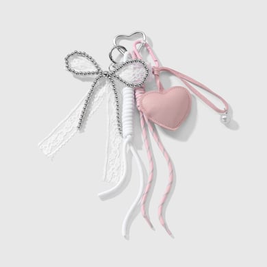 Classic Leather Heart Alloy Bag Charms h5 