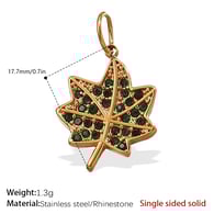 PJ340GNG Green Diamond Gold Pendant Picture11
