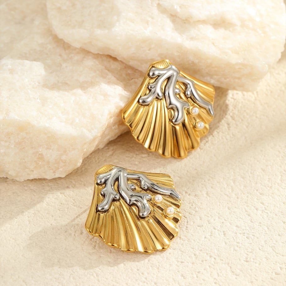 1 Pair Romantic Series Simple Turtle Stainless Steel Women's Drop Earrings h5Picture3