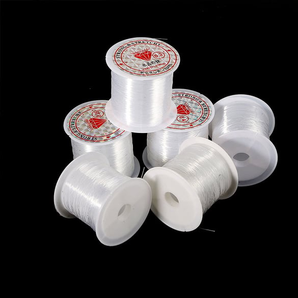 1 rouleau de fil à perles non élastique DIY