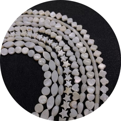 1 Piece Classic Heart Sea Shells Jewelry Beads h5 Picture5