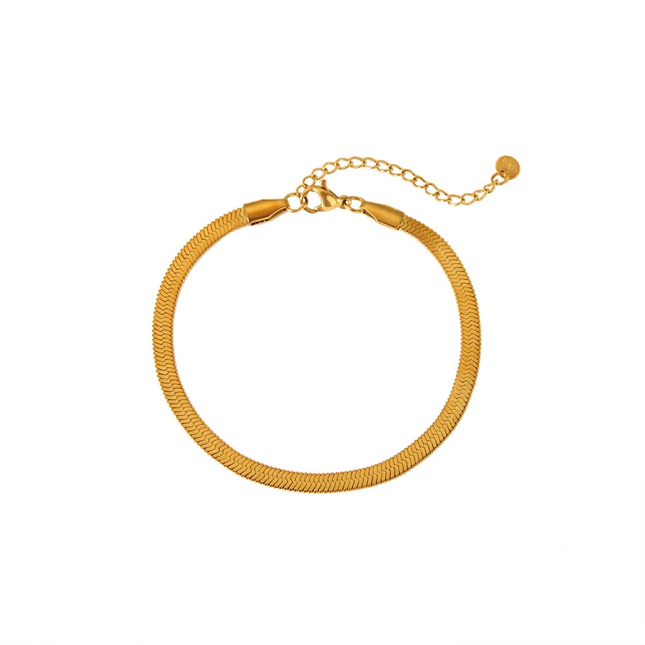 1 Paar Fußkettchen aus Edelstahl der Simple Series für den täglichen Gebrauch in Gold Bild4
