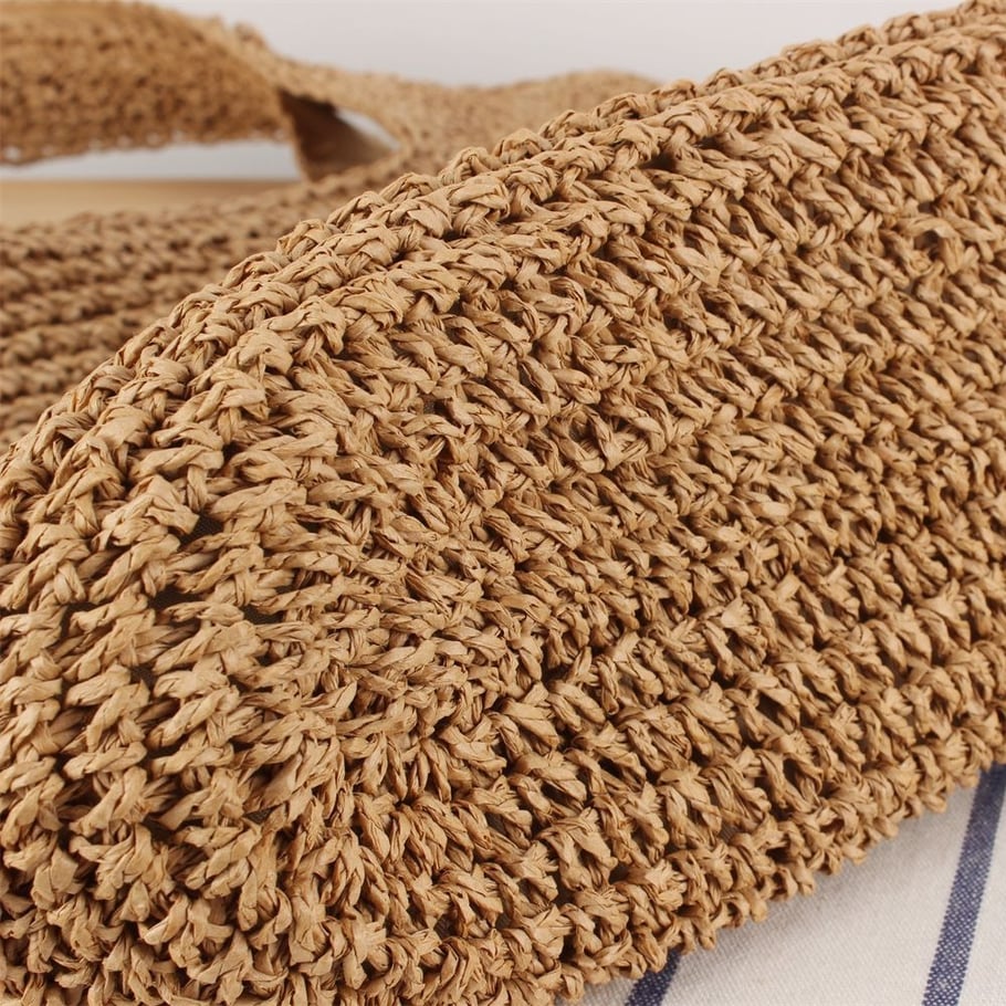 Borse tote intrecciate in stile spiaggia Immagine5