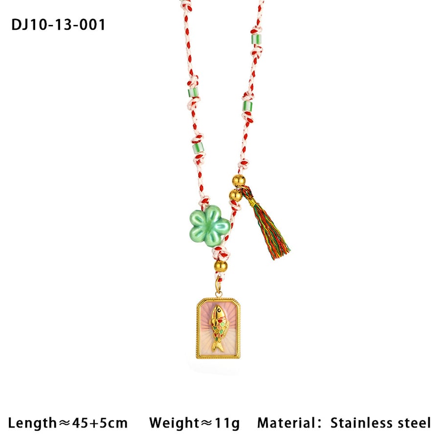 Vacation Beach Gold Marine Organism Women's Pendant Necklaces Picture2