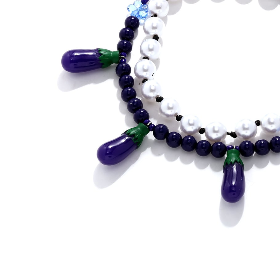 Eggplant Resin Layered Necklaces h5Picture3