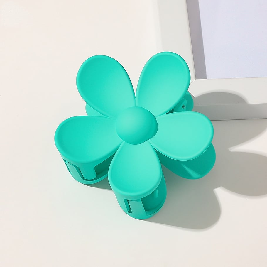 Fermagli per capelli da donna in acetato imitazione fiore quotidiano, serie semplice, 1 pezzo Immagine5