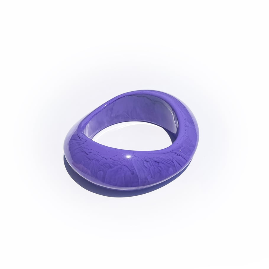 Bracelets pour femmes en acrylique flou de forme irrégulière 