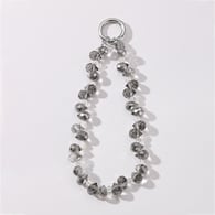 1 light grey beaded keychain Picture3