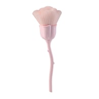 Rosenmaterial Rosa-Pink-Blumenförmiger loser Puderpinsel + OPP-Verpackung Bild2