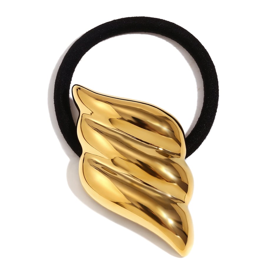 1 Piece Stylish Ocean Series Gold - colored Stainless Steel Hair Ties Picture4