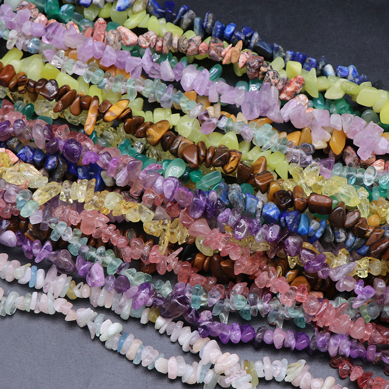 1 String Crystal Gravel Natural Stone Casual Shape Jewelry Beads(Bead Size:3-5mm/5-8mm) h5Picture3