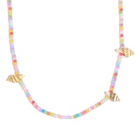 Collana in acrilico color conchiglia-10 Immagine3