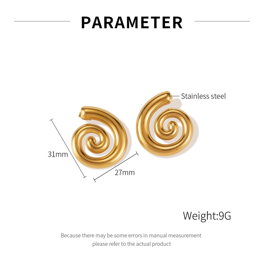 1 par de aretes de botón de acero inoxidable dorados con diseño de tortuga de la serie Simple Daily para mujer Imagen2