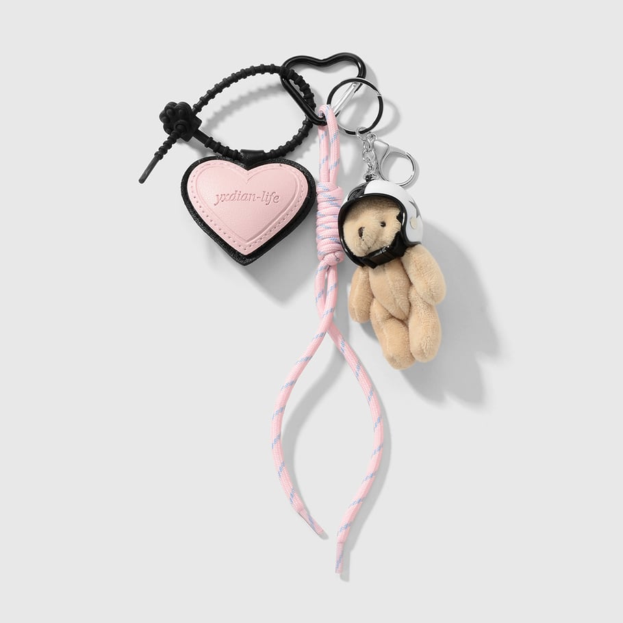 Cute Heart Bag Charms