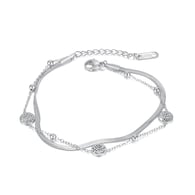 1305-Bracelet en acier couleur acier 
