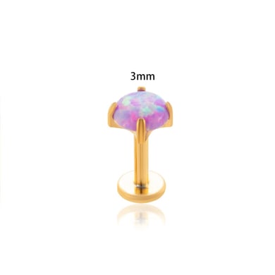 1 Pair Simple Series Simple Geometric Stainless Steel   Gold Color  Women's Piercings Earrings h5 Picture2
