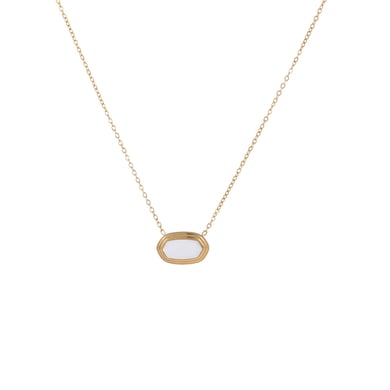 1 Paar Damen-Halsketten mit Anhänger aus Edelstahl der Simple Series für den täglichen Gebrauch mit geometrischem Muster h5 Bild5