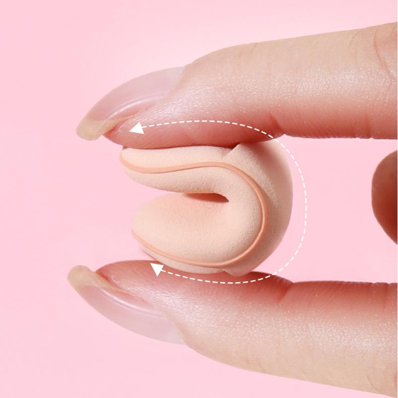 Fingergroßer Mini-Make-up-Puff für Damen Bild4