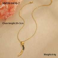 NMSN-H436-2 Collier serpent vert Image6