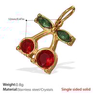 PJ335CRG Colorful Crystal Gold Pendant Picture17