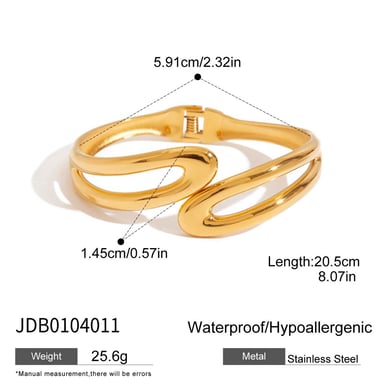  style stainless steel gold color  bangles h5 
