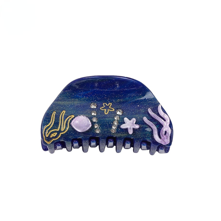 1 Piece High - end Ocean Series Acrylic Women's Hair Clips Picture3