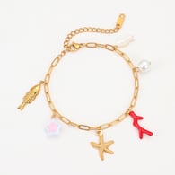 Pulsera de coral rojo NMSB-F433-2 Imagen12