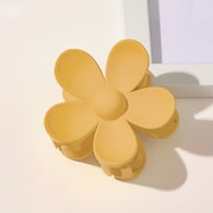 Forcina per capelli con fiore grande smerigliato - giallo chiaro Immagine21