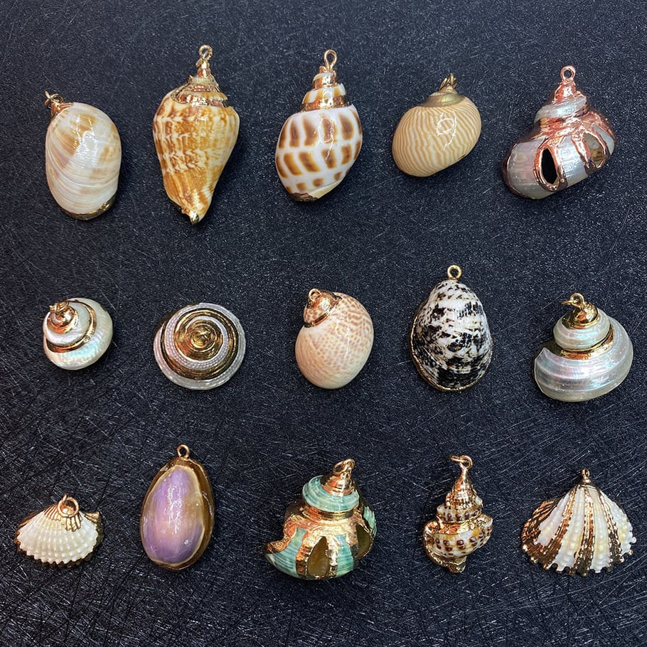 1 Piece Sea Shells Gold Color Women's Pendants Picture4