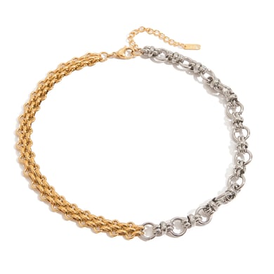 Classic Chain Stainless Steel Mixed Color Chain Necklaces h5 Picture4
