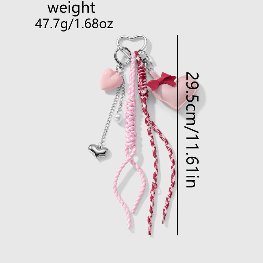 Cute Heart Bag Charms Picture2
