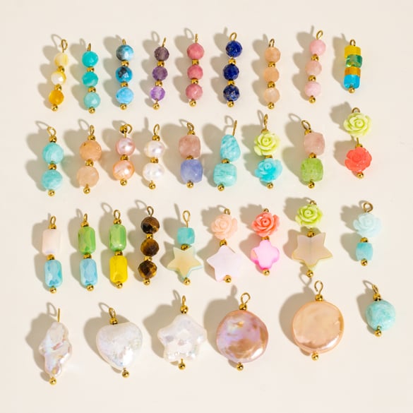 1 Pair Simple Series Sweet Droplet Natural Stones Women's Pendants 2