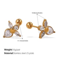 EH1002WEG crystal gold earrings Picture5