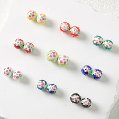 Perlina per gioielli fai da te in ceramica a 1 pezzo h5 Immagine4