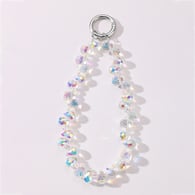 1 white beaded keychain Picture2
