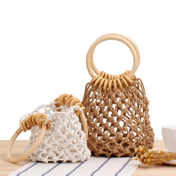 Pochettes en filet style plage 2