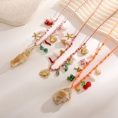 Vacation Nature Conch Stainless Steel Gold Color Women's Waist Chains h5 Picture6