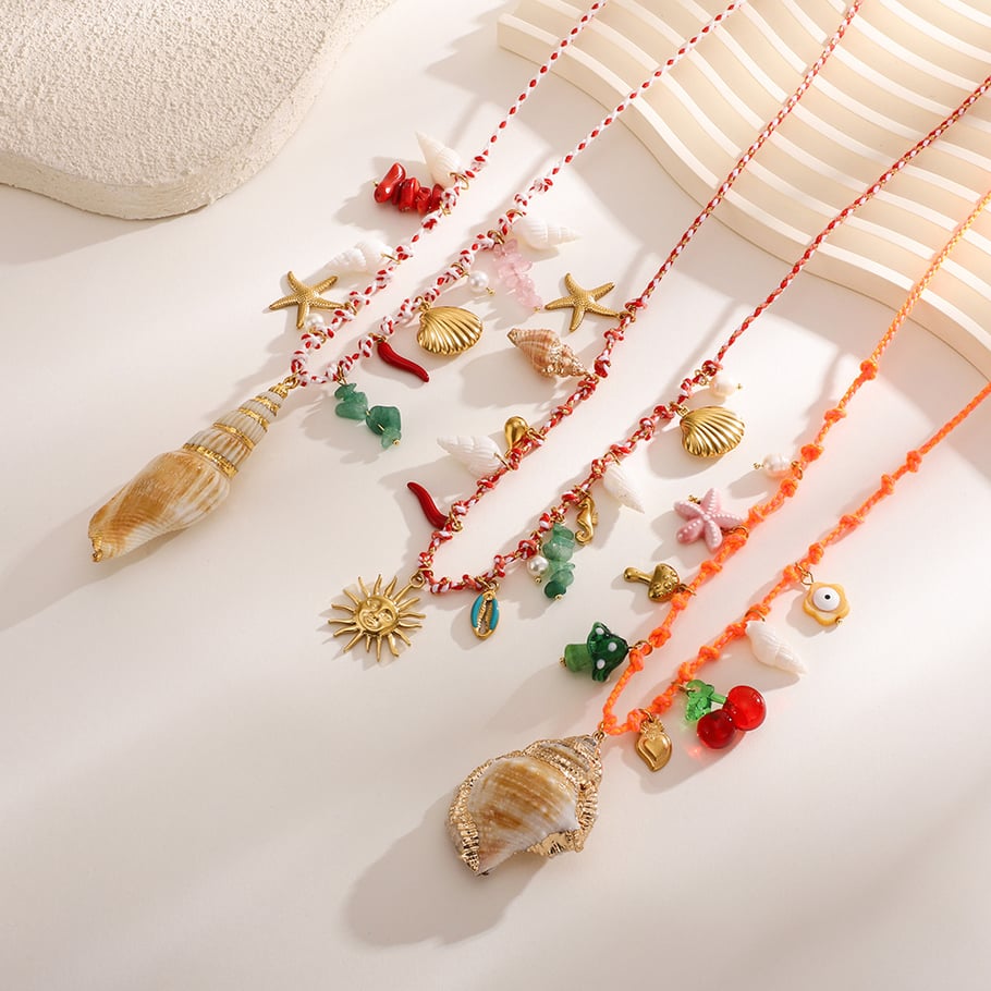 Vacation Nature Conch Stainless Steel Gold Color Women's Waist Chains Picture6