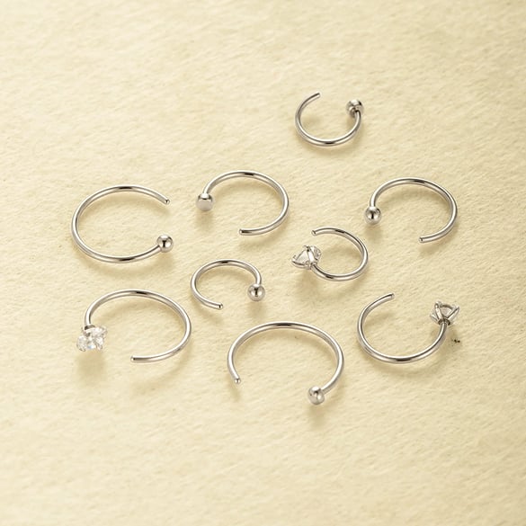 Nasenstecker aus Edelstahl für Damen 2