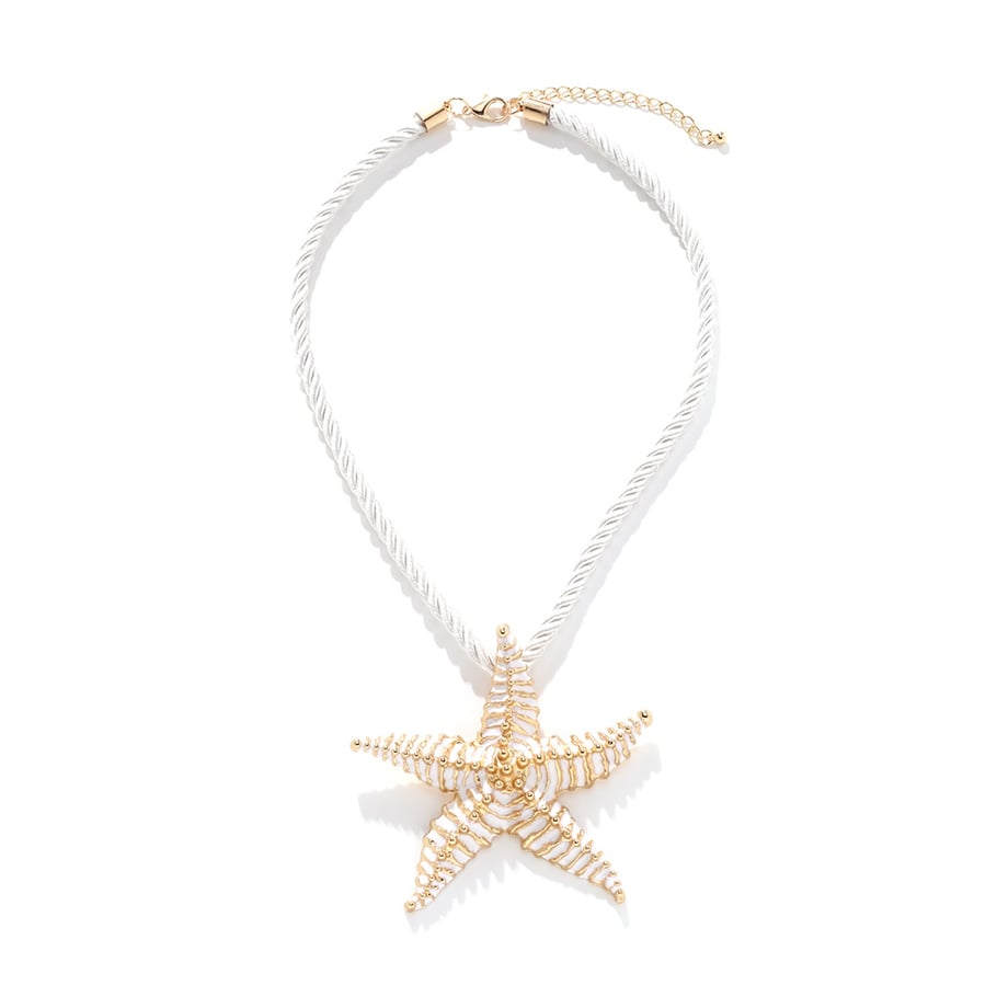 Vacation Alloy Starfish Pendant Necklaces