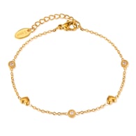 GS1652-Stahlarmband Gold 