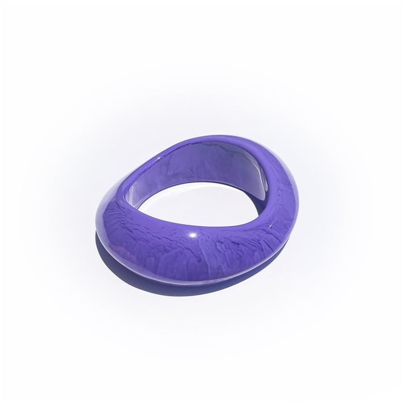 Irregularly Shaped Blurred Acrylic Women's Bangles Picture7