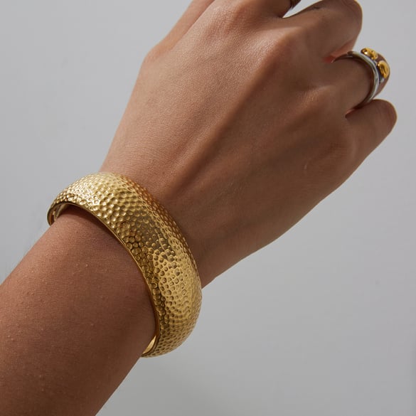 Solid Color Stainless Steel Cuff Bracelets