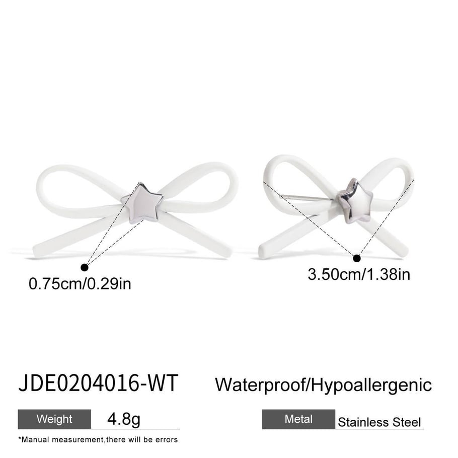 Süße Ohrstecker mit Schleife 