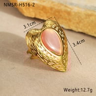 NMSR-H516-2 Pembe Aşk Yüzüğü/One size Resim2