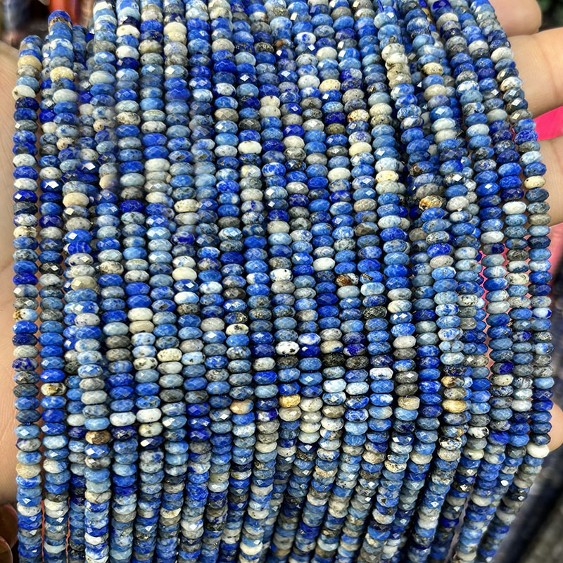 1 String Exquisite Natural Stone Jewelry Beads（DIA:2*4mm） 